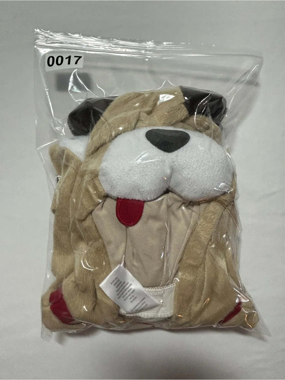 Gymboree Tan and White Puppy Hooded Costume Onesie